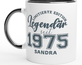 Copo de 50 anos personalizado, ideia de presente para homens e mulheres, xícara de café aniversário de 50 anos