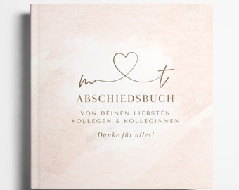Farewell book for colleagues, farewell gift for colleagues, retirement, job change, gift for boss