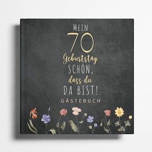 70th Birthday Guest Book Photo Album 70th Birthday Gift for Memories and Congratulations 70th Birthday Woman Man