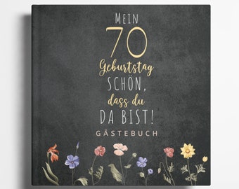 70. Geburtstag Gästebuch Fotoalbum 70 Geburtstag Geschenk für Erinnerungen und Glückwünsche 70 Geburtstag Frau Mann