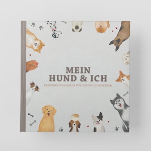 Memory book dogs memory dog album as a photo album gift for dog owners and dog lovers