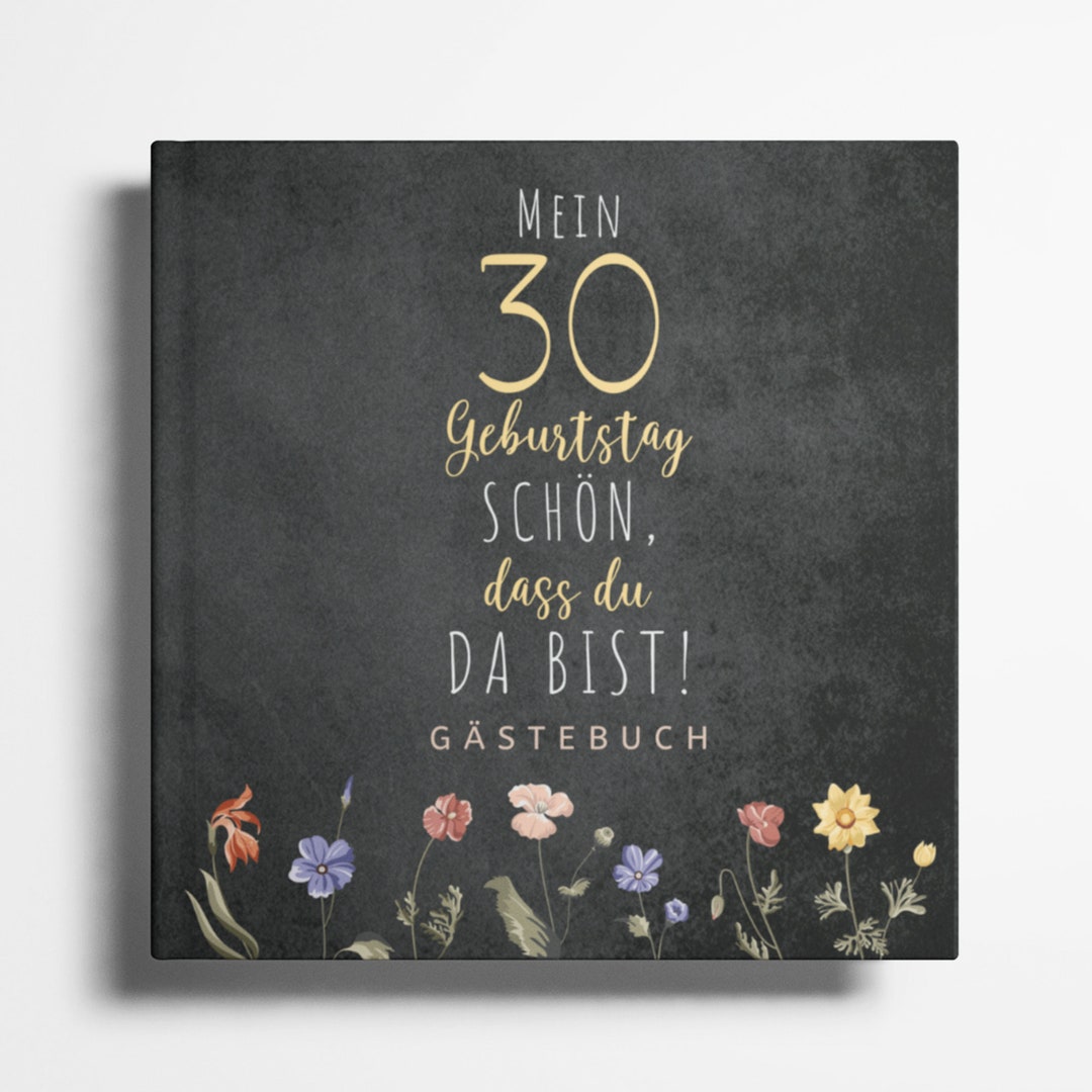 30. Geburtstag Gästebuch Fotoalbum 30 Geburtstag Geschenk für