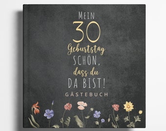 30th Birthday Guest Book Photo Album 30th Birthday Gift for Memories and Congratulations 30th Birthday Woman Man