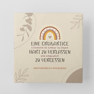 Abschiedsbuch Erzieherin Kita Abschiedsgeschenk Kindergärtnerin Geschenk Erzieherin Abschied Erinnerungsbuch für Erzieher