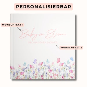 Libro degli ospiti per il baby shower: bigliettini per il baby shower, bomboniere per il baby shower, giochi | Idea regalo per la festa del baby shower