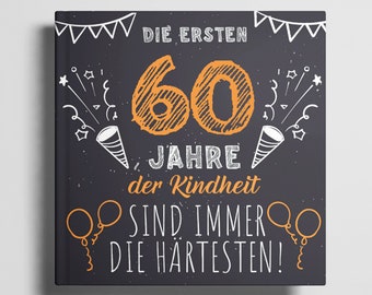 60. Geburtstag Gästebuch Fotoalbum 60 Geburtstag Geschenk Mädchen Junge 60 Jahre