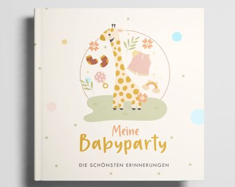 Babyparty Gästebuch Babyshower Geschenk - Gender Reveal Party - Babyparty Mädchen Junge Babyparty Gastgeschenk