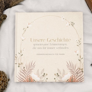 Couple book to fill out Couple book gift for couples Photo album as Valentine&#39;s Day gift for couples
