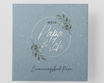 Papa Buch für Erinnerungen Geschenk zum Vatertag oder Geburtstag Papa Sohn Tochter Geschenkidee Papa als Vatertagsgeschenk