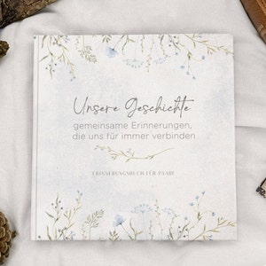 Couple book to fill out Couple book gift for couples Photo album as Valentine&#39;s Day gift for couples