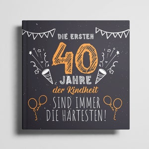 40th Birthday Guestbook Photo Album 40th Birthday Gift Woman Man 40 Years