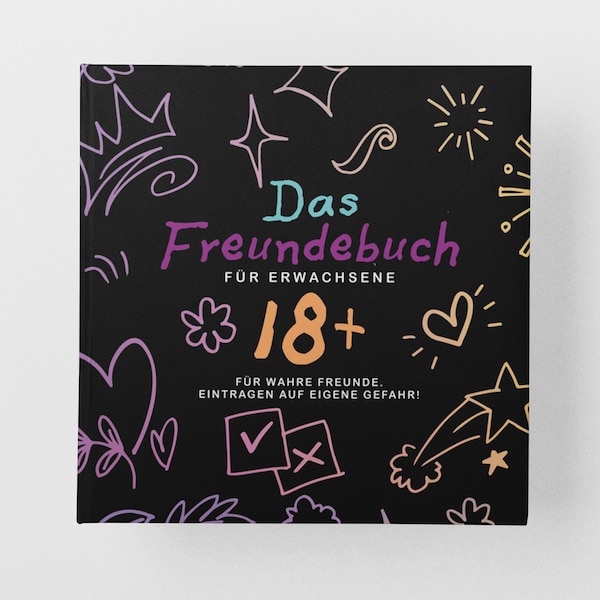 Freundebuch Erwachsene witzig Freundschaftsbuch Geschenk Freunde Freundealbum beste Freundin Freunde Freundebuch lustig