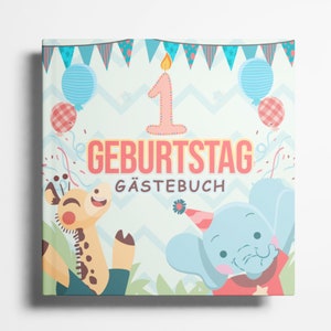 1st Birthday Guestbook My first birthday 1st birthday gift first birthday boy and girl my first year