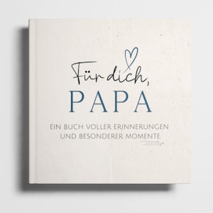 Memory book for Dad – Personalized gift birthday for dad daughter or son book, childhood memories father gift