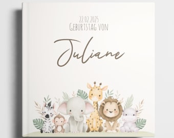Customizable First Year Baby Album Guest Book – Capture Precious Milestones | Personalized Kids' Memory Book, Child's Keepsake Album