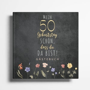 50th Birthday Guest Book Photo Album 50th Birthday Gift for Memories and Congratulations 50th Birthday Woman Man