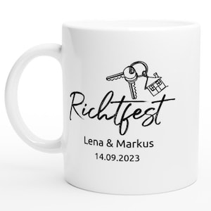 Topping-out ceremony gift personalized mug - gift for the topping-out ceremony