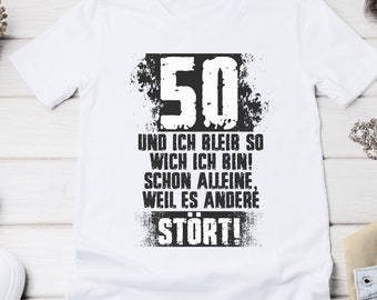 50e verjaardag t-shirt grappig gezegde cadeau voor verjaardag 50 jaar verjaardagscadeau