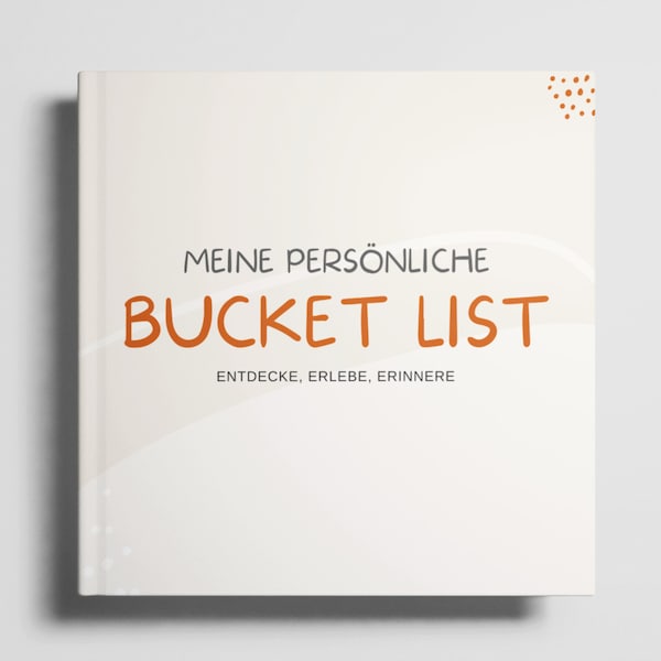 Hardcover Bucket List to fill out - memory album for adventures and experiences