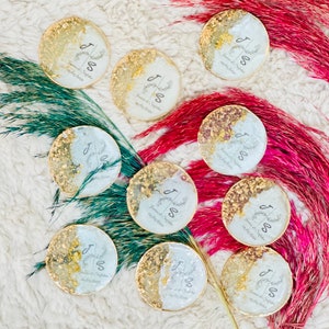 Wedding Luxury Magnet, Wedding Favors,Personalized Gift Epoxy Magnet,Engagement Favors,Epoxy Magnet,Anniversary Favors,Islamic Favors Magnet