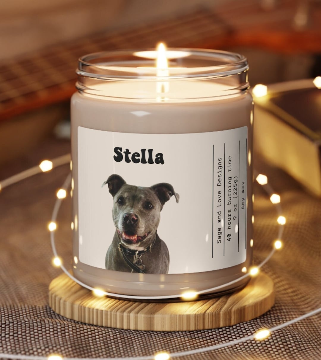 Custom Pet Candle Custom Dog Candle Custom Cat Candle Pet Memorial