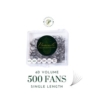 500 fans | 6D volume | Volume Lash Supply | Pinneacle Premade Volume Fans For Eyelashes Extensions | 100% Handmade in