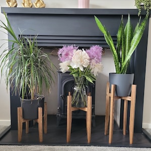 Solid Oak Plant stand Bild 2