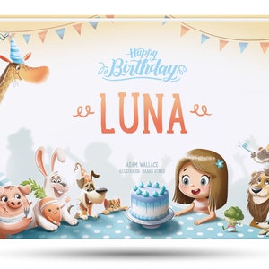 Personalized Birthday Book with Hardcover - Happy Birthday! - The best and most unique gift idea for kids - Hooray Heroes