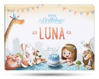 Personalized Birthday Book with Hardcover - Happy Birthday! - The best and most unique gift idea for kids - Hooray Heroes