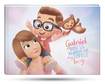 Personalized book for Mom + 1 kiddo - Always my little baby - The most emotional gift idea for Christmas - Hooray Heroes