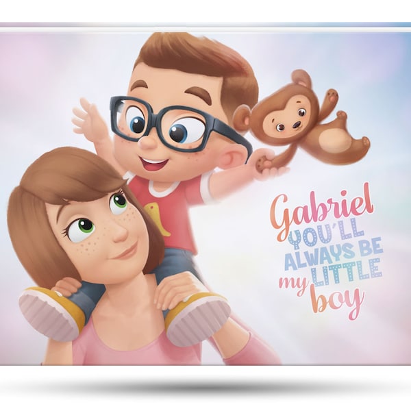 Personalized book for Mom + 1 kiddo - Always my little baby - The most emotional gift idea for Mother's Day - Hooray Heroes