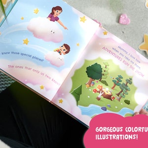 Gorgeous illustrations are in this personalized book to offer Mom during Mother's Day.