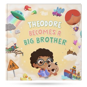 Personalized book for big brother - How to become a big brother - Big brother gift including the baby sister or brother - Hooray Heroes
