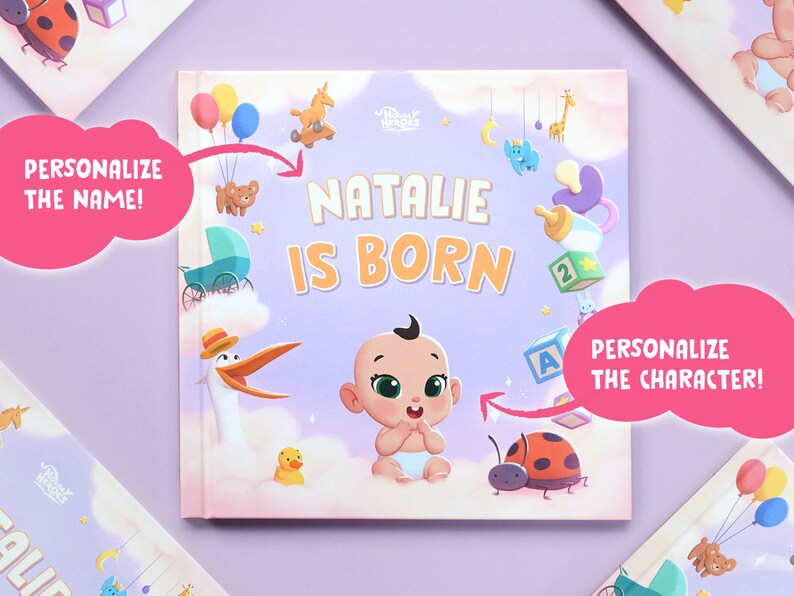 Personalized Baby Book Baby is Born the Best and Most Original Gift