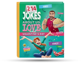 Valentine's Day is a Joke - Personalized book of jokes for boyfriend, girlfriend, husband, wife - The funniest gift idea- Hooray Heroes
