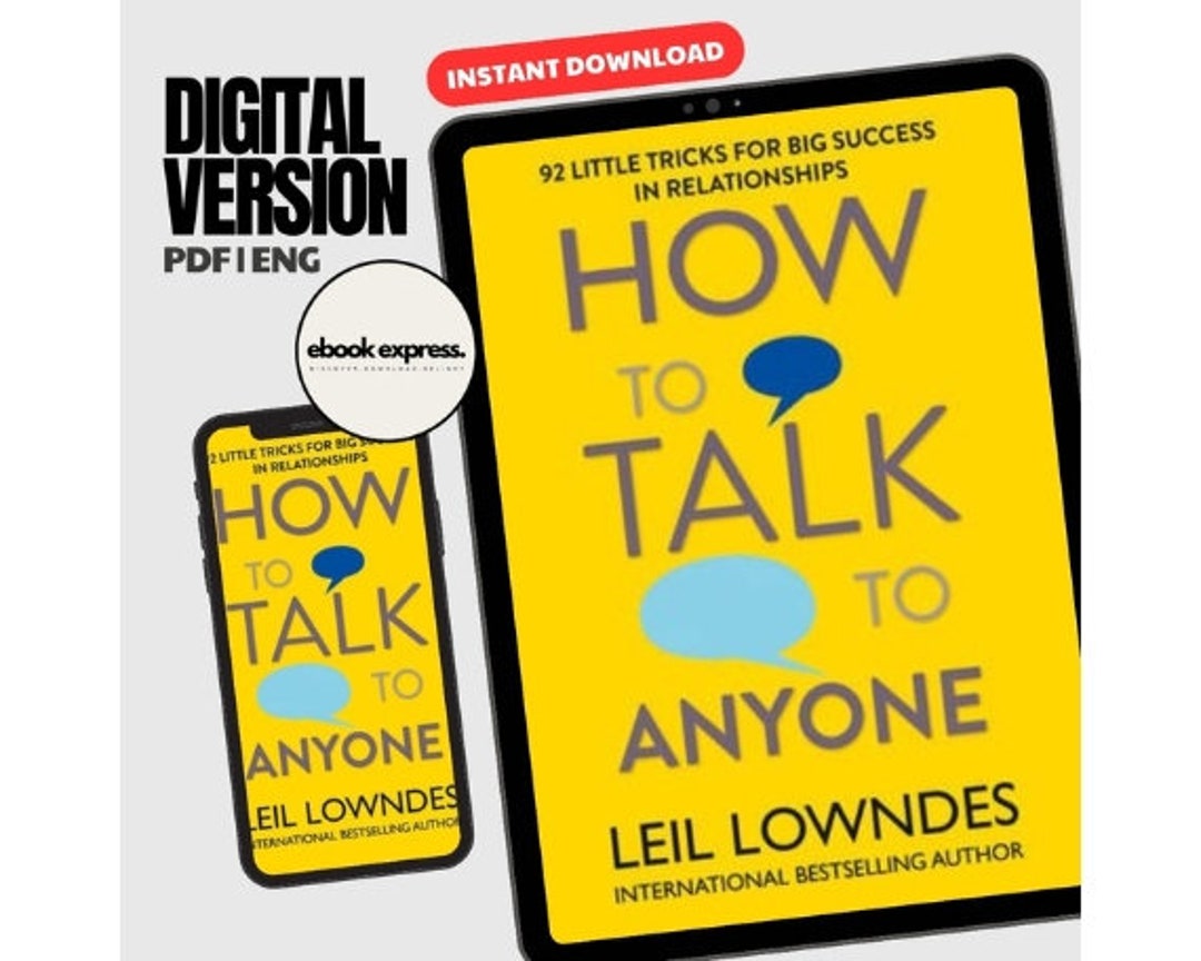 Ebook PDF How to Talk to Anyone: 92 Little Tricks for Big Success in