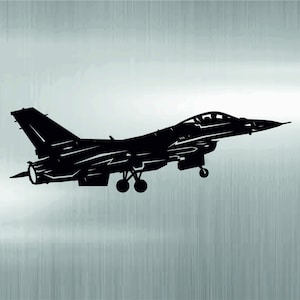 F16 Plan, DIY Projekt, DIY Blaupause, Flugzeug Design, Luftfahrt Blaupause, Kämpfer, Jet Plan, Flugzeug, druckbare Blaupause, svg, dxf, png.
