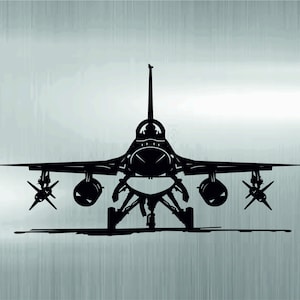F16 Plan, DIY Projekt, DIY Blaupause, Flugzeug Design, Luftfahrt Blaupause, Kämpfer, Jet Plan, Flugzeug, druckbare Blaupause, svg, dxf, png.
