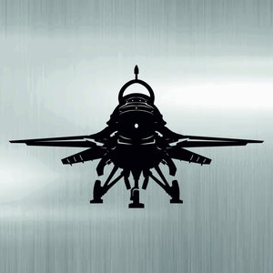 F16 Plan, DIY Projekt, DIY Blaupause, Flugzeug Design, Luftfahrt Blaupause, Kämpfer, Jet Plan, Flugzeug, druckbare Blaupause, svg, dxf, png.