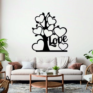 tree of love valentine design at dxf,svg,cdr,ai and jpeg