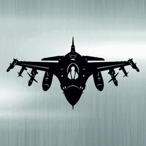F16 Plan, DIY Projekt, DIY Blaupause, Flugzeug Design, Luftfahrt Blaupause, Kämpfer, Jet Plan, Flugzeug, druckbare Blaupause, svg, dxf, png.