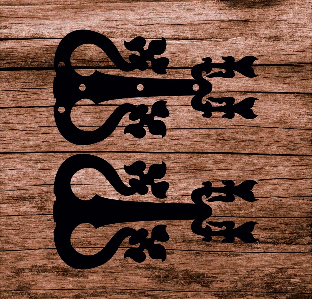 Hinge Art, Door Hinge, Barn Door Hinges, Garage Hinge, Svg, Dxf, Ai