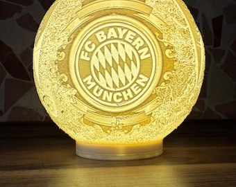 FC Bayern LED Lampe mit Fernbedienung