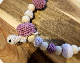 Pacifier chain with turtle