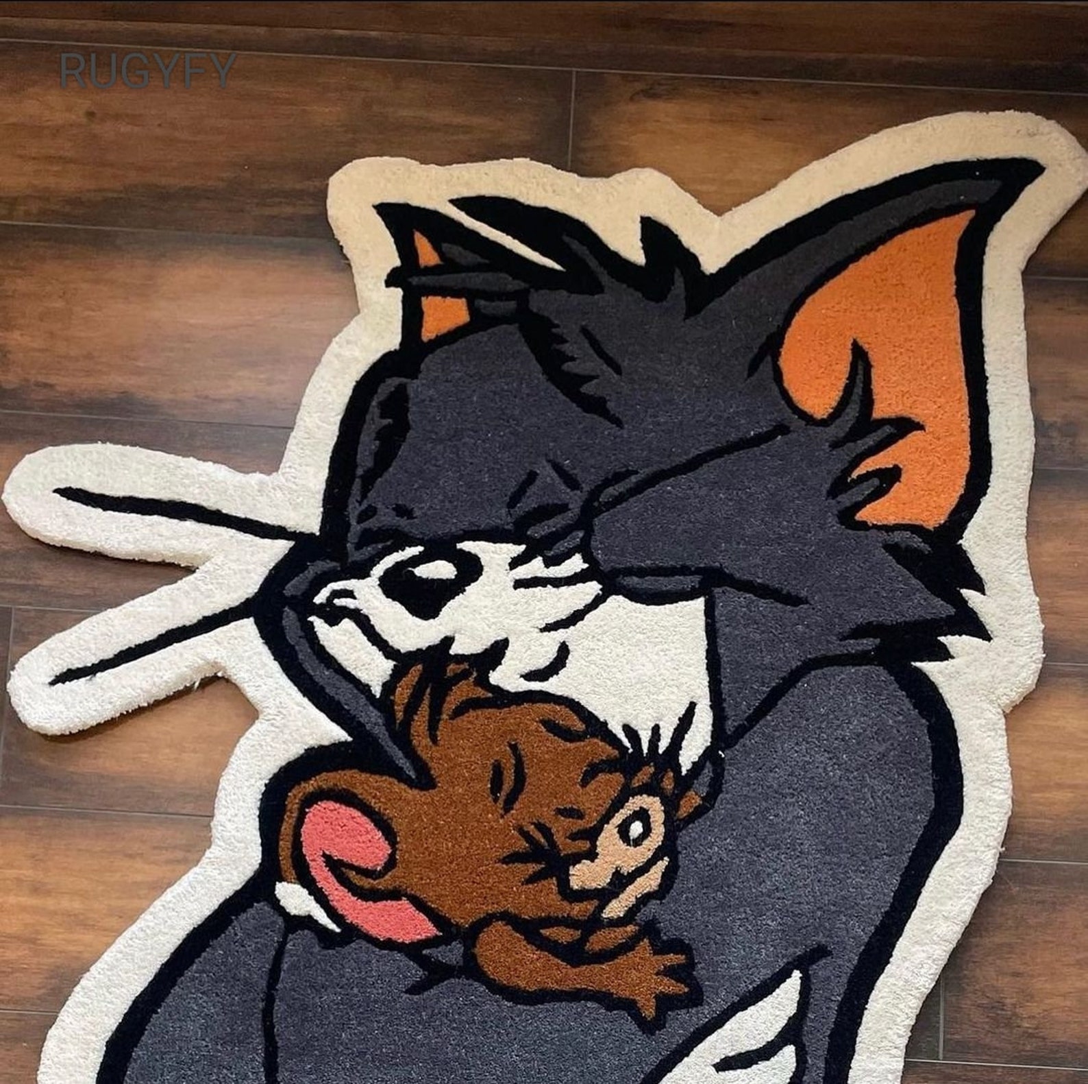 Hand Made Tufted Tom and Jerry Rugs for Kids Room Tom and Etsy