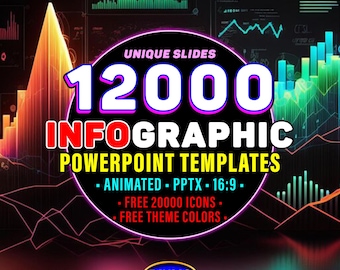 Infographic PowerPoint Templates Bundle, Editable Data Charts Graph & Diagrams
