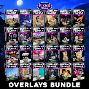 Overlays-paket: Transparent PNG och JPG, solljus, linsreflex, ljusstrålar, skuggor, fyrverkerier och clipart