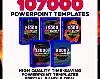 PowerPoint Master Bundle - 107000 Professional Editable Presentation Slides for Any Project