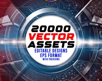 Vector Assets Bundle: Human Silhouettes, Decorative Elements, Social Media Icons, Chinese Patterns And Art