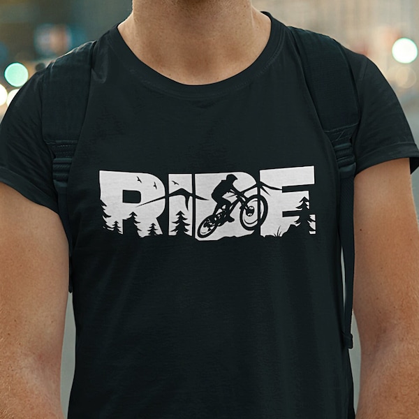 Mountain Bike Tshirt Etsy